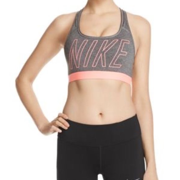 Nike Pro Classic Logo Sports Bra - Picture 1 of 5